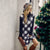 Plaid Early Spring Long Sleeve turtle or high neckline Knitted Dress