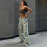 Waist Casual Straight Street Trends Simple Loose Cargo Pants