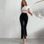 High Waist Slimming Front Slit Casual Pants