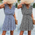Spring Summer V neck Buttons Ruffle Sleeve Waist Dress Short Dress