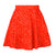 High Waist Umbrella Zipper Chiffon Printed Short Skirt