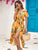 Women Clothing Popular Summer Printed Split Midi Dress