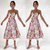 Sundress New Digital Floral Print Fresh Sweet Spaghetti-Strap Dress