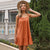 Solid Color Stitching Lace Lace-up Tassel Cami Dress