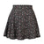 High Waist Umbrella Zipper Chiffon Printed Short Skirt
