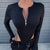 Women Bodysuits Fashion Solid Zipper